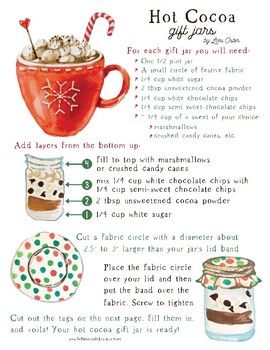 a recipe for hot cocoa with instructions on how to make it