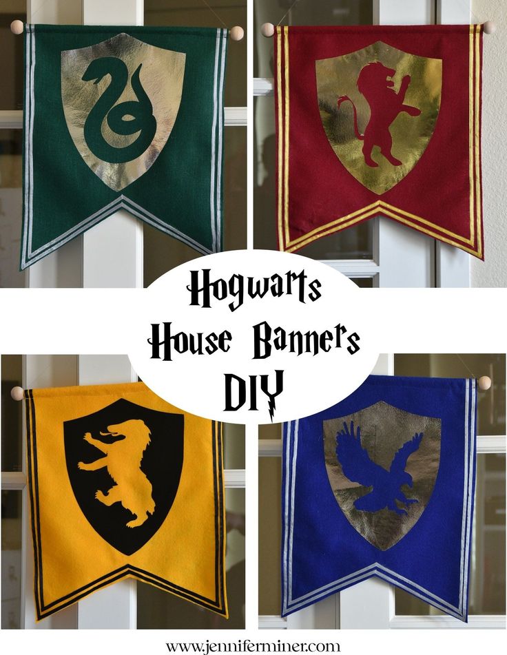 hogwarts house banner's diy