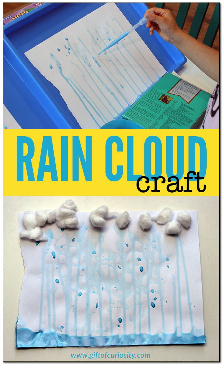 rain cloud craft for kids to make