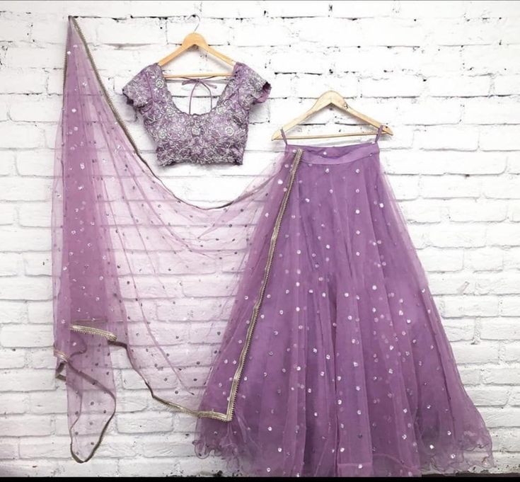 Purple Lehenga Designs, Lavender Indian Outfit, Pastel Lehenga Designs, Lehenga Designs Bridal, Change Your Wardrobe, Long Skirt Top Designs, Lehenga Images, Pastel Lehenga, Western Dresses For Girl