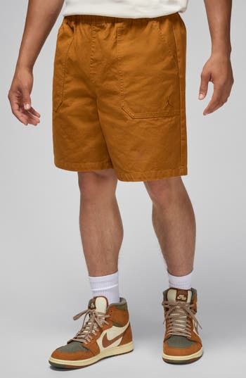 Lightweight and ready for whatever, these shorts are made from a durable woven cotton that's breathable enough to wear all year long. Elastic/drawstring waist Side pockets; back welt pocket 100% cotton Machine wash, tumble dry Imported Casual Cotton Cargo Shorts For Outdoor, Casual Cargo Shorts With Hip Pockets, Casual Relaxed Fit Cargo Shorts With Hip Pockets, Nike Relaxed Fit Bottoms For Outdoor, Cotton Shorts With Patch Pockets For Outdoor, Cotton Shorts For Outdoor Spring Activities, Outdoor Cotton Shorts With Elastic Waistband, Casual Cotton Shorts With Hip Pockets, Casual Brown Cotton Bottoms