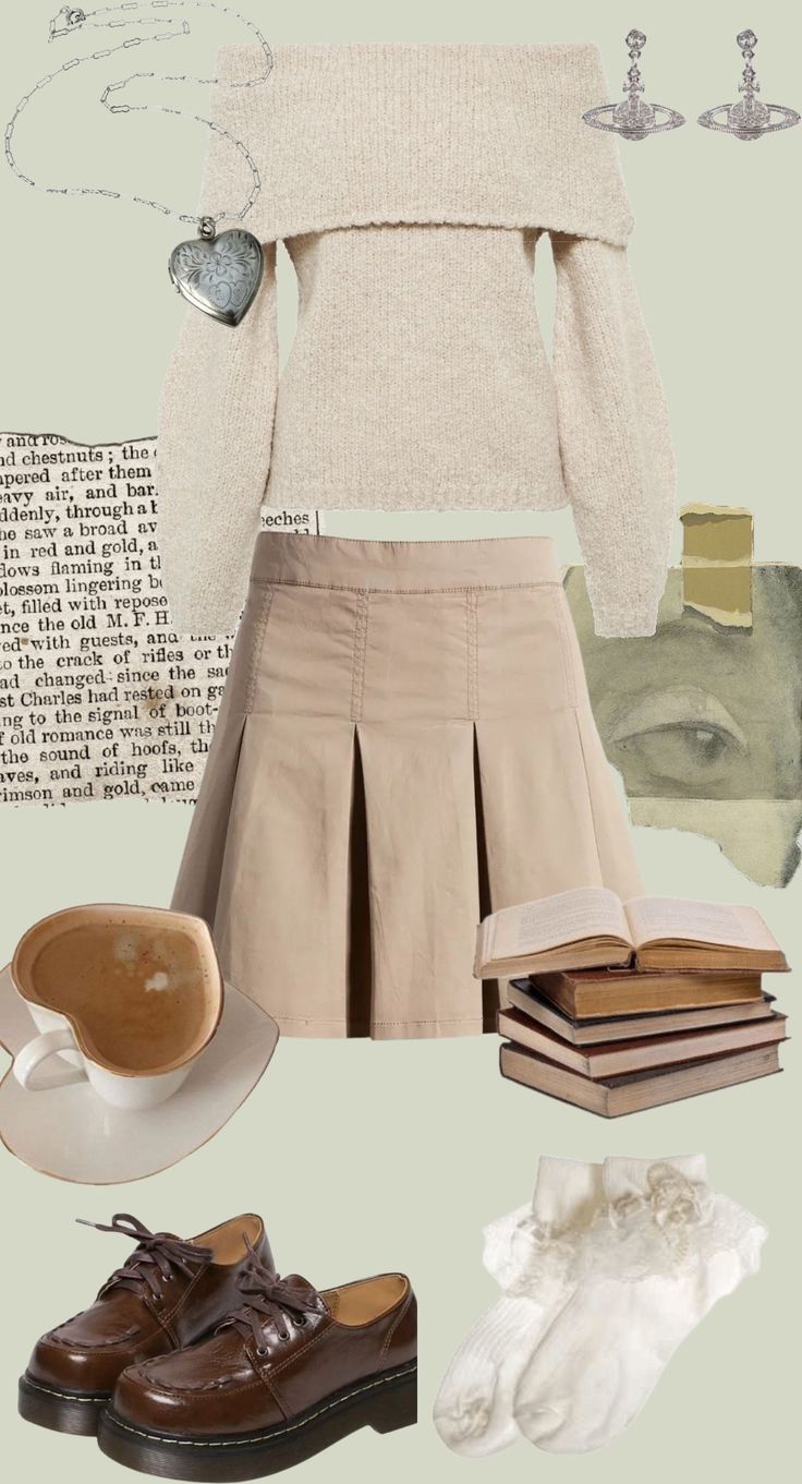 Light academia inspiration for autumn #lightacademia #fall #autumn #lightacademiaaesthetic #outfit #inspo#falloutfitinspo #autumnoutfitunspo #lightacademiaoutfitinspo Light Academia Outfits Aesthetic, Acedamia Outfits, Light Academia Fall, Light Academia Aesthetic Outfit, Academia Outfits Aesthetic, Academia Inspiration, Light Academia Clothes, Light Academia Outfit, Academia Aesthetic Outfit