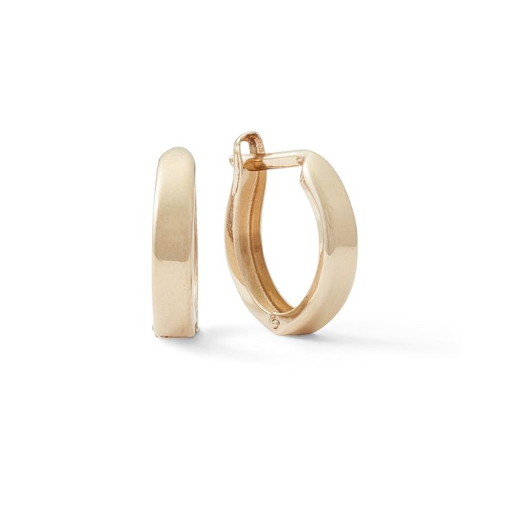 Classic Hypoallergenic Huggie Hoop Earrings, Modern 14k Gold Small Hoop Huggie Earrings, Everyday Gold Huggie Earrings, Everyday 14k Gold Huggie Earrings, Classic Small Hoop Huggie Earrings In 14k Gold, 14k Gold Huggie Earrings With Lever Back For Everyday, 14k Gold Huggie Earrings With Lever Back, Classic Huggie Earrings With Lever Back For Everyday, Hypoallergenic Yellow Gold Small Hoop Huggie Earrings