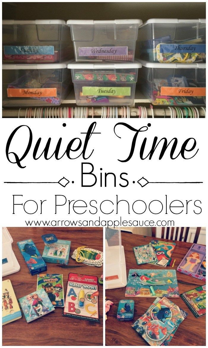 the quiet time bins for preschoolers are organized and ready to be played with