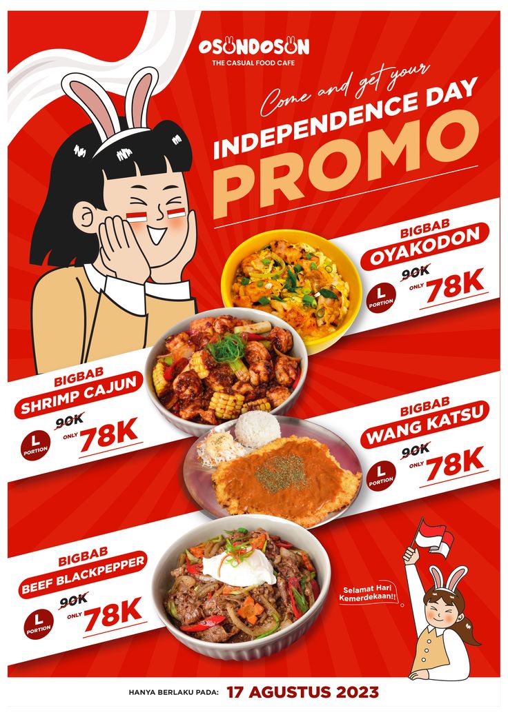 an advertisement for indonesia's national food festival