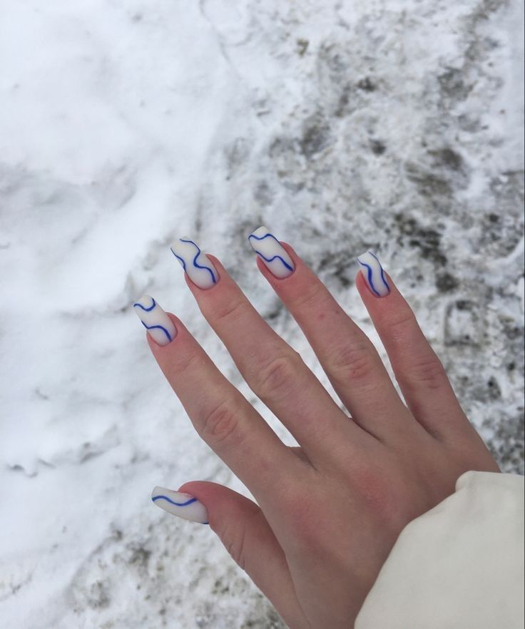 Lines On Nails, Simple Acrylic Nails, Classy Acrylic Nails, Soft Nails, Nails Only, Nail Tattoo, Minimalist Nails, Fire Nails, Dope Nails