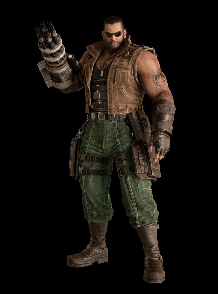 Barret Wallace Art - Final Fantasy VII Rebirth Art Gallery Rebirth Art, Barret Wallace, Glasses Art, Lost Friends, Tetsuya Nomura, Final Fantasy Collection, Sora Kingdom Hearts, One Piece Wallpaper Iphone, Final Fantasy Vii Remake