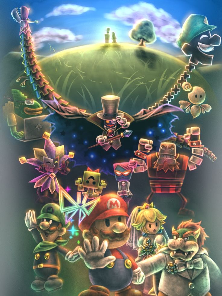 the legend of zelda poster has many characters on it