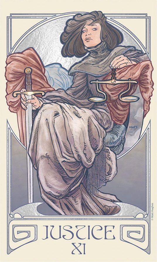 Tarot Justice, Justice Art, Justice Tarot, Mucha Art, Tarot Cards Art, Tarot Art, Tarot Decks, Pretty Art, Tarot Cards