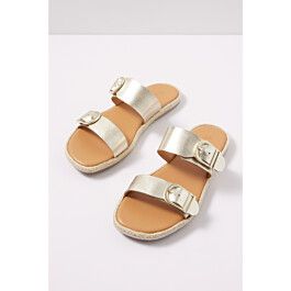 Farrin Sandal Chic Sandals, Metallic Leather, Leather Straps, Espadrilles, Perfect Fit, Sandals, Leather