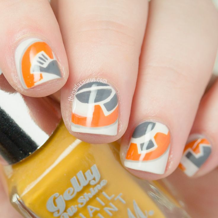 BB-8 Nail Art || Star Wars Star Wars Nail Art, Bb8 Star Wars, Star Wars Nails, Uk Nails, Star Wars Bb8, Nail Stamper, Christmas Nails Easy, Bb 8, Disney Nails