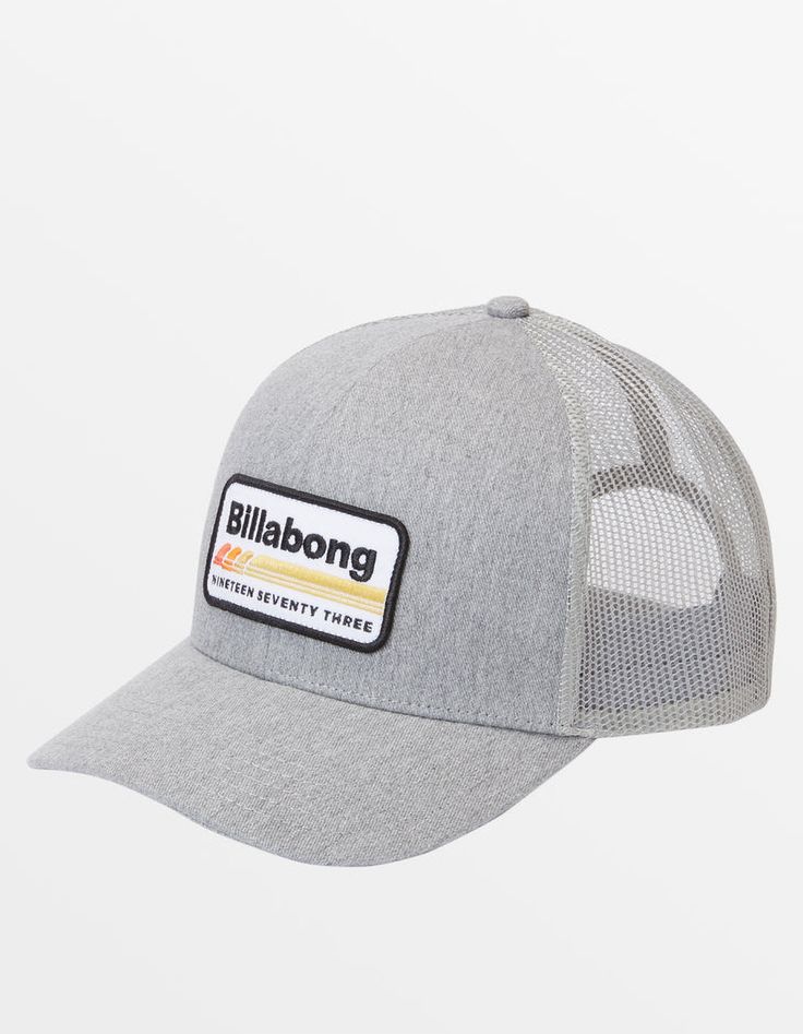 Billabong Walled Trucker Hat. Complete Your Style With The Walled Trucker Hat From Billabong. This High-Profile Snapback Cap Features A Merrowed-Edge Front Patch And Breathable Mesh Back For Ultimate Comfort. Curved Bill. Mesh Back. Adjustable Snapback Closure. 100% Cotton. Imported. Casual Breathable Mesh 5-panel Trucker Hat, Casual Lightweight 5-panel Trucker Hat, Outdoor Flat Bill Trucker Hat With Mesh Back, Summer Mesh 5-panel Trucker Hat, Cheap 5-panel Trucker Hat For The Beach, Wwe T Shirts, Flannel Sweatshirt, Graphic Trends, Boys Backpacks