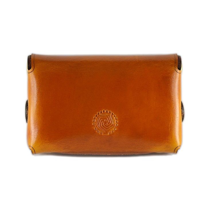 Stitch-less Palm Wallet - Yellow Rectangular Business Wallet With Interior Key Chain Holder, Rectangular Cognac Wallets With Coin Pocket, Rectangular Cognac Wallet With Coin Pocket, Cognac Rectangular Wallet With Rfid Blocking, Rectangular Cognac Wallet For Business, Cognac Rectangular Wallet For Business, Coach Dinky Crossbody, Wallet, Yellow