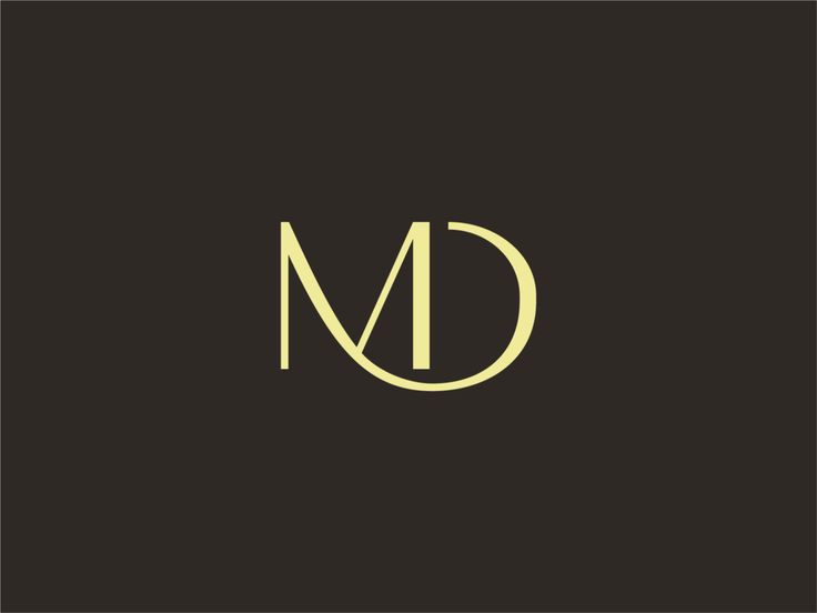 the letter m is made up of two letters, one in gold and the other in black