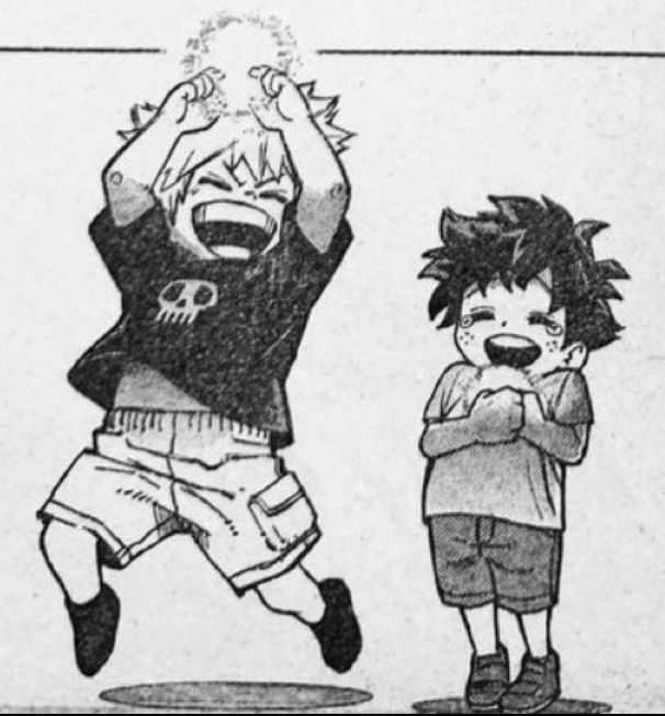 an old drawing of two children with one holding his head in the air and another standing behind him