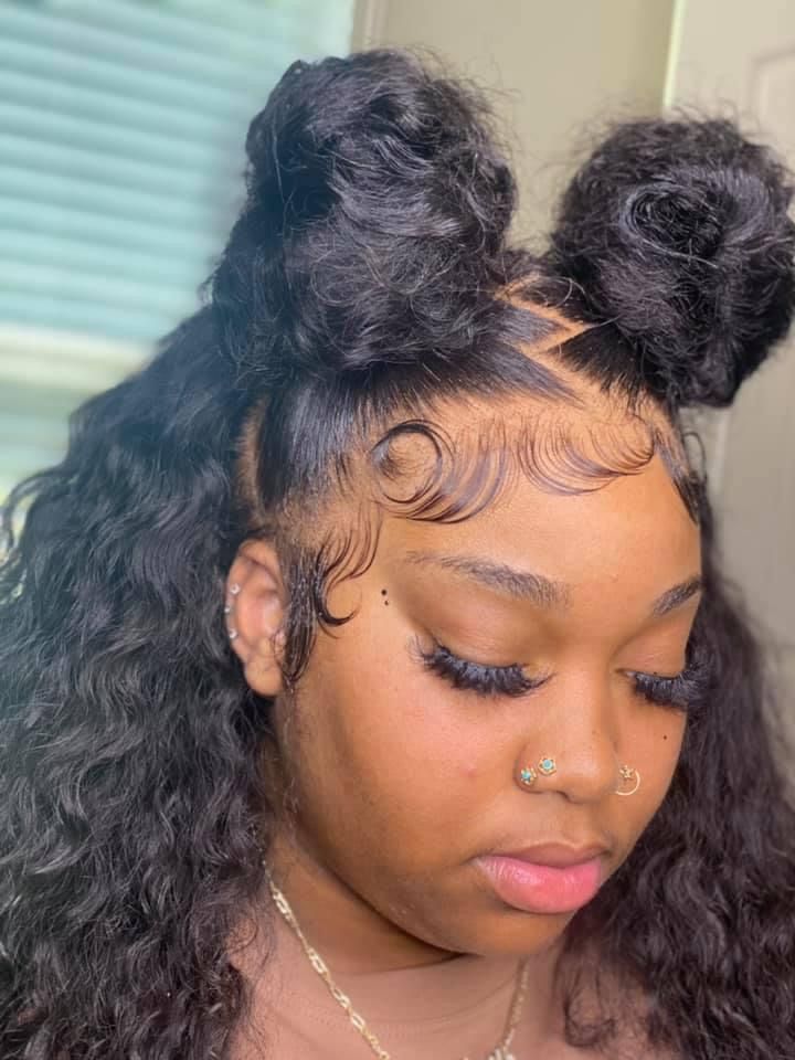 Wig Edges, Dramatic Edges, Lace Wigs Styles, Wave Hairstyles, Hype Hair, Blonde Highlights On Dark Hair, Natural Hair Bun Styles, Weave Ponytail Hairstyles, Frontal Wig Hairstyles