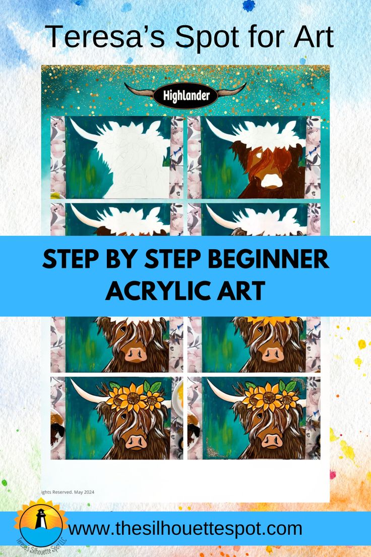 the step by step instructions for how to make an acrylic art project