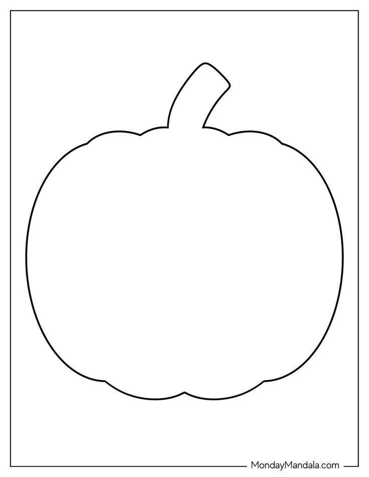 a pumpkin cut out into the shape of a square, black and white photo with an outline