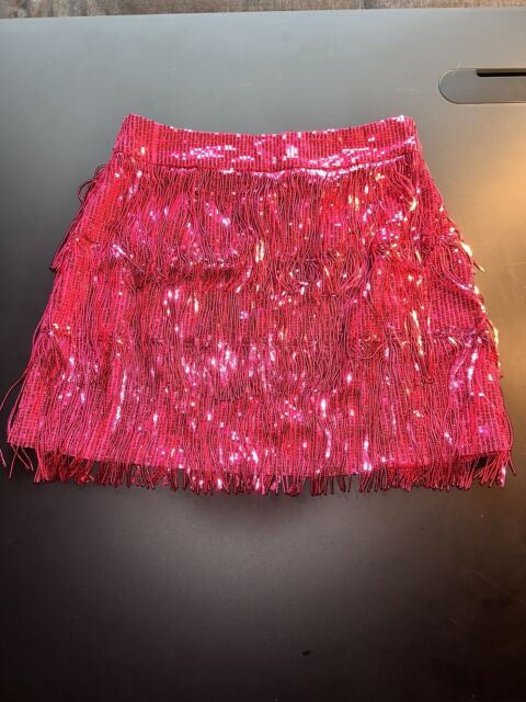 Sequin Fringe, Mini Skirt In Hot Pink ￼ medium | eBay Shakira Style, Fringe Mini Skirt, Halloween Party Outfit, Hot Pink Skirt, Sparkly Outfits, Glitters Skirt, Halloween Party Outfits, Pink Mini Skirt, Eras Tour Outfit