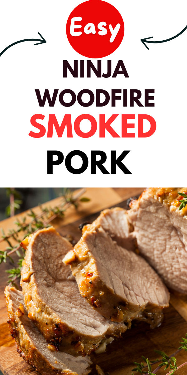 This quick and easy smoked pork tenderloin recipe can be prepared in the Ninja Woodfire Outdoor Grill or the Ninja Woodfire Outdoor Oven in under an hour! Ninja Outdoor Oven Recipes, Ninja Smoker Grill Recipes, Ninja Woodfire Outdoor Grill Recipes, Ninja Woodfire Grill Recipes, Grilled Pork Loin Recipes, Ninja Oven, Smoked Pork Tenderloin Recipes, Ninja Woodfire Grill, Healthy Bbq Recipes