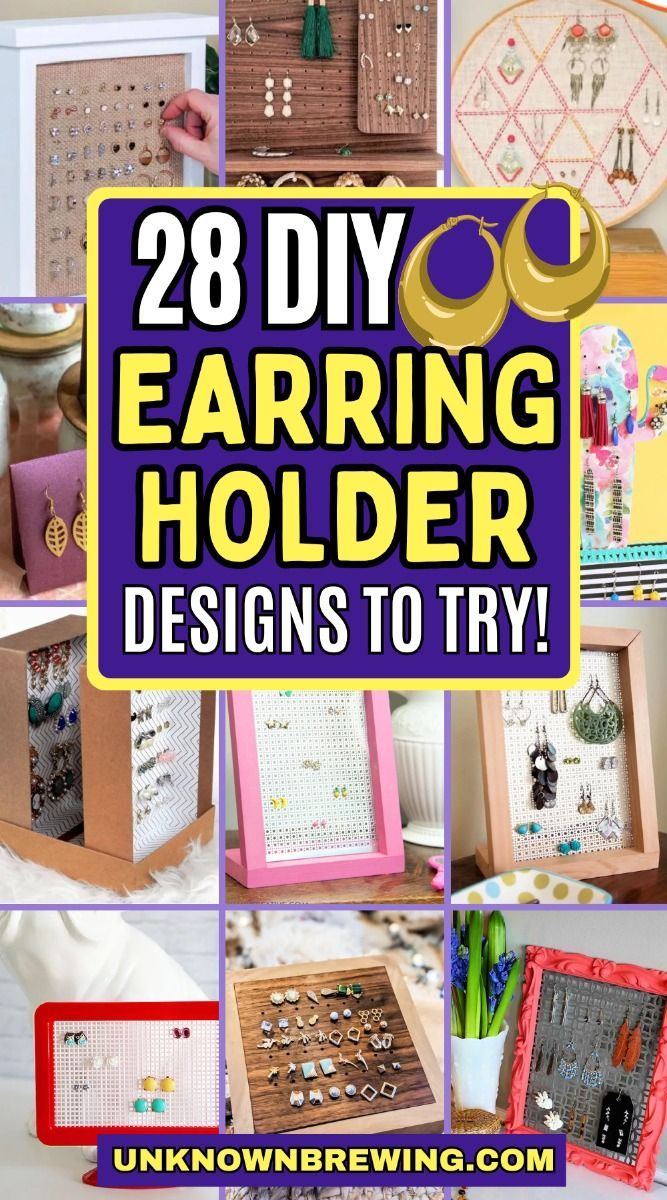 Looking for a creative way to display your jewelry? DIY earring holders are both practical and stylish, and with 30 cheap and easy ideas, you can make a