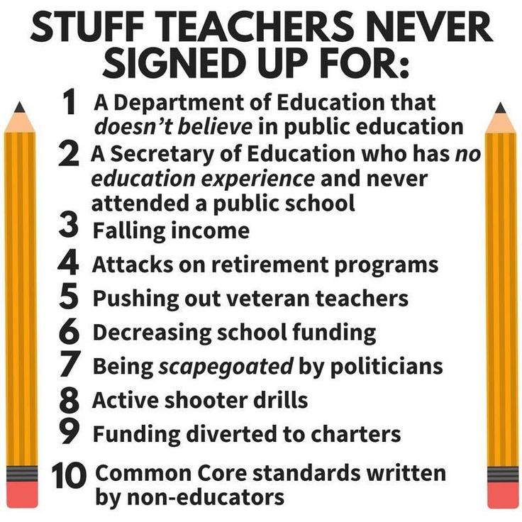 a poster with pencils on it that says stuff teachers never signed up for