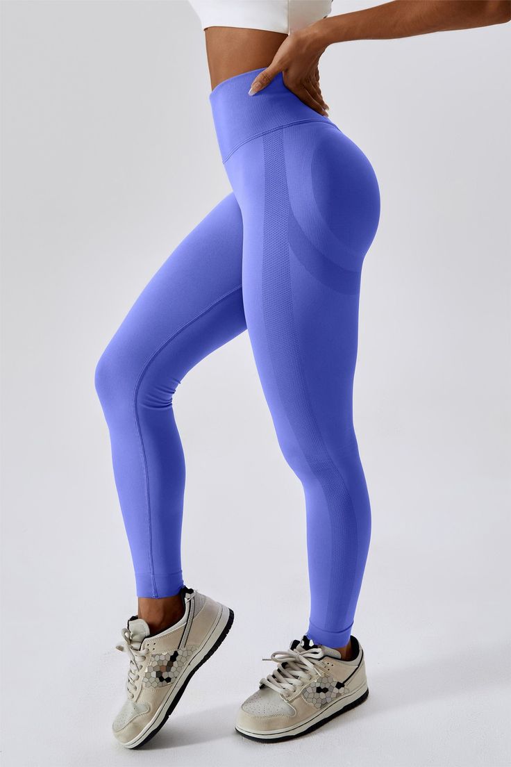 Our high-waisted design offers a seamless, supportive fit that hugs your body. These Butt-Sculpting leggings feature contouring and sculpted panels at the rear, ensuring you both look and feel fantastic during your workout sessions. Elevate your fitness fashion with these must-have leggings! Features: High waisted fit Ruching at the rear Supportive ribbed waistband Bum sculpting to accentuate the glutes Squat proof Fabric: Seamless knit fabric Skin-friendly Four-way stretch Breathable Quick-dryi High Waist Seamless Sculpting Activewear, Seamless Sculpting High Waist Activewear, Seamless Sculpting High-waist Activewear, High Stretch Smoothing Activewear With High-cut Leg, High Waist Smoothing Stretch Activewear, High Waist Stretch Activewear With Smoothing Details, Gym Leggings With Smoothing Compressive Fit, Compressive Seamless Sportswear Leggings, Compressive Smoothing Leggings For Gym