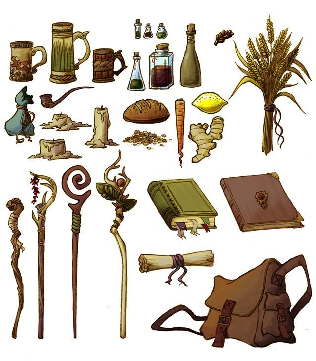 an image of various items that are in the shape of a book and other things