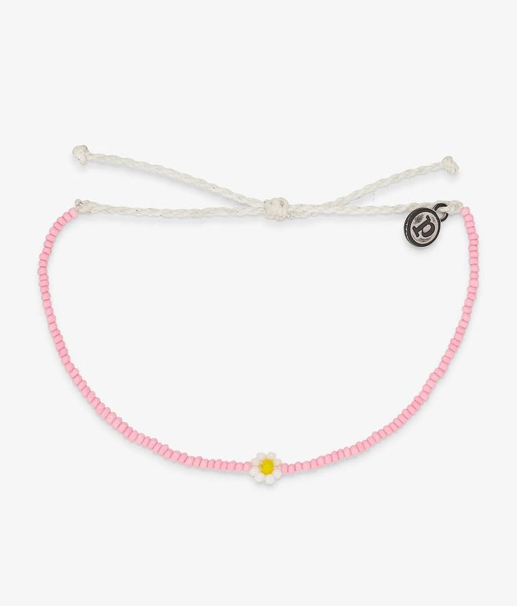 Brighter Days | Pura Vida Bracelets Purvida Bracelets, Preppy Needs, Elastic Workout, Beaded Daisy, Spring Daisy, Daisy Charm, Pura Vida Bracelets, Seed Bead Bracelet, Flowy Shorts