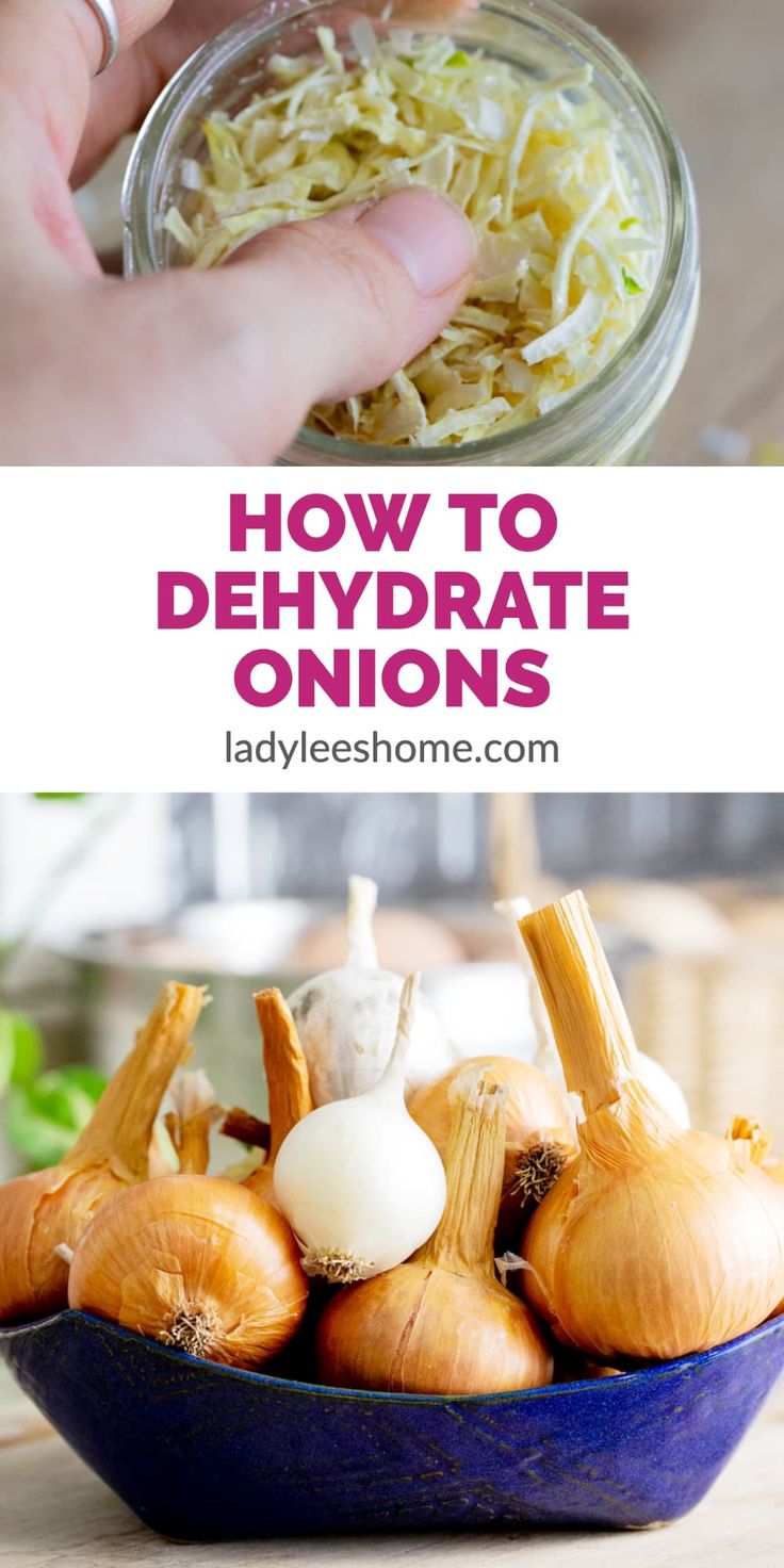 how to dehydraate onions in a bowl