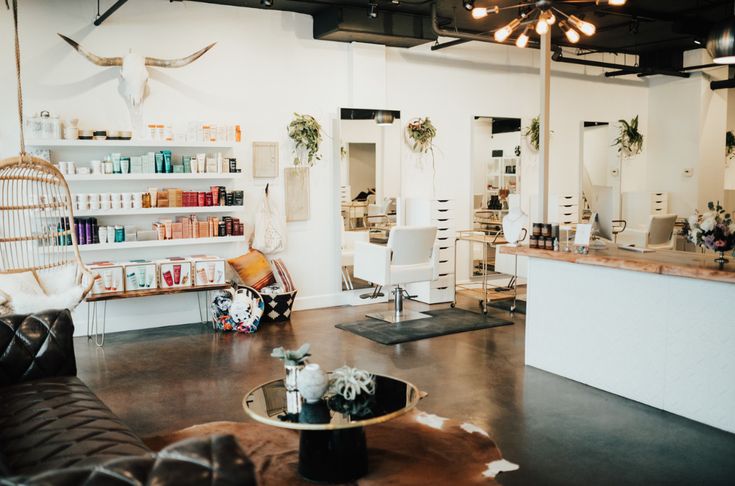 the salon is clean and ready for customers to use