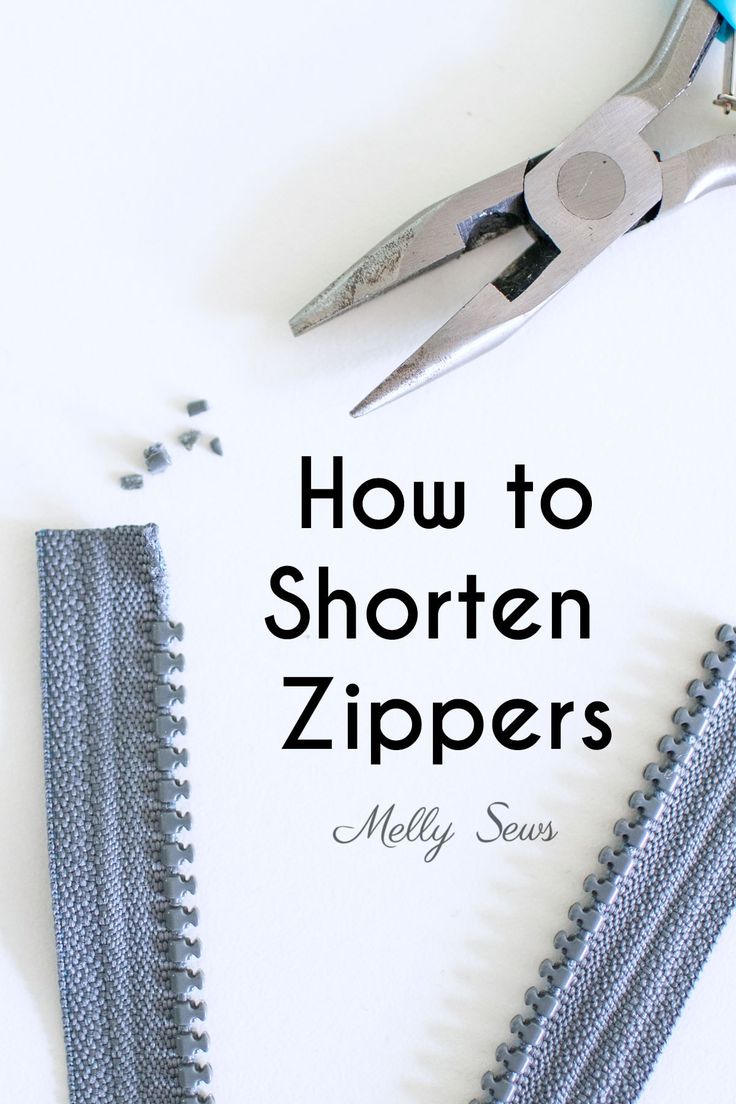 a pair of pliers next to some crochet stitchs and the words how to shorten zippers