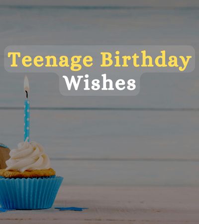 a cupcake with a lit candle on it and the words teenage birthday wishes