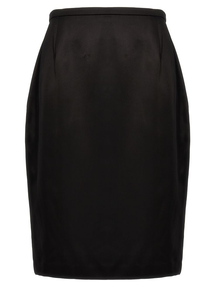 100% Viscose Elegant Mini Skirt For Cocktail Occasions, Elegant Pleated Skirt For Night Out, Sleek Evening Midi Pencil Skirt, Elegant Knee-length Skirt For Cocktail, Elegant Knee-length Cocktail Skirt, Relaxed Fit Midi Pencil Skirt For Evening, Elegant Cocktail Mini Skirt, Classic Evening Skirt With Lining, Classic Evening Lined Skirt