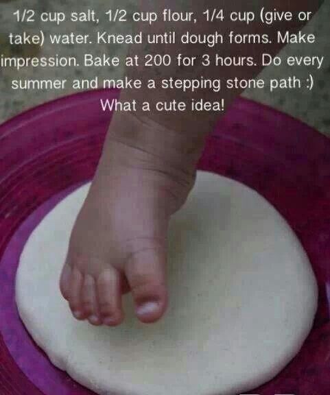 a facebook page with a baby's foot on top of a round cake pan