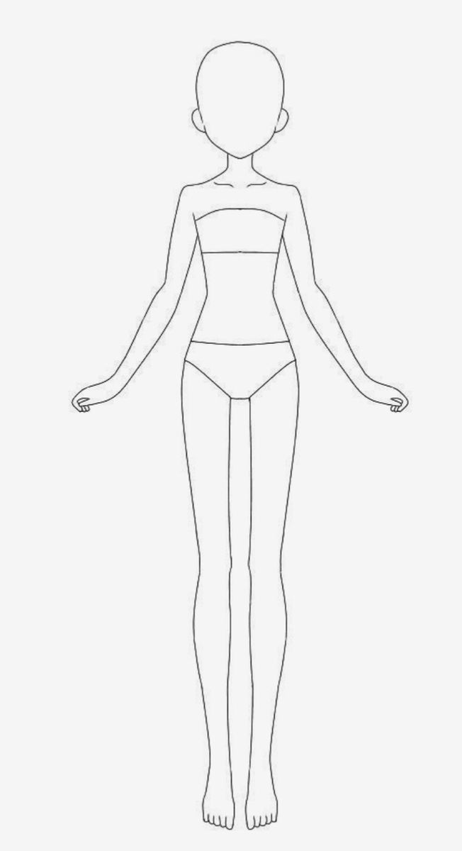 the outline of a woman's body and head