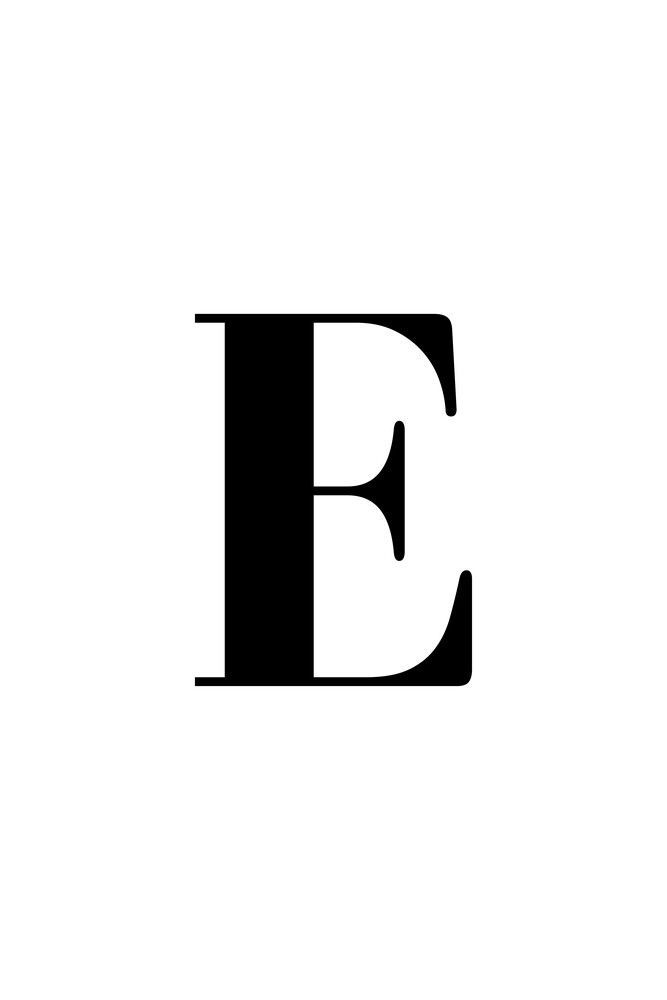 the letter e is made up of black letters