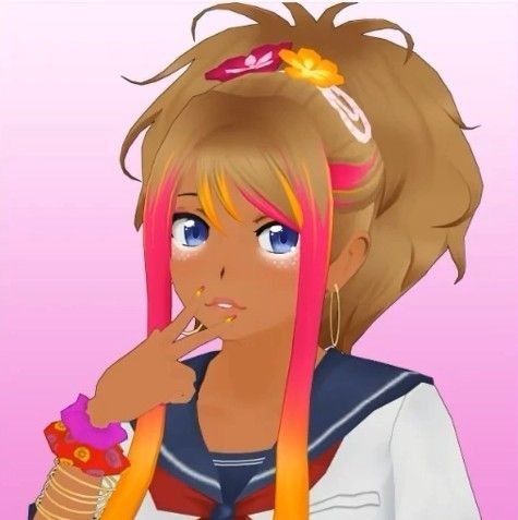 yandere simulator Yandere Simulator, Reading List, A Girl, Lips, Reading, Anime, Hair, Pink, Blue