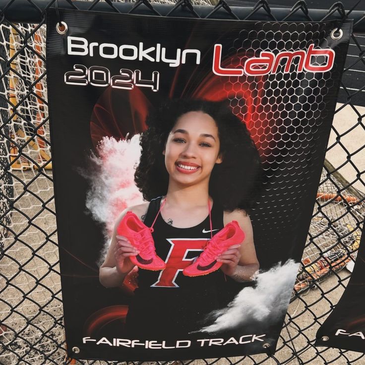 Senior Track & Field Banner 😍 Track Field, Track And Field, Brooklyn, Track, Quick Saves