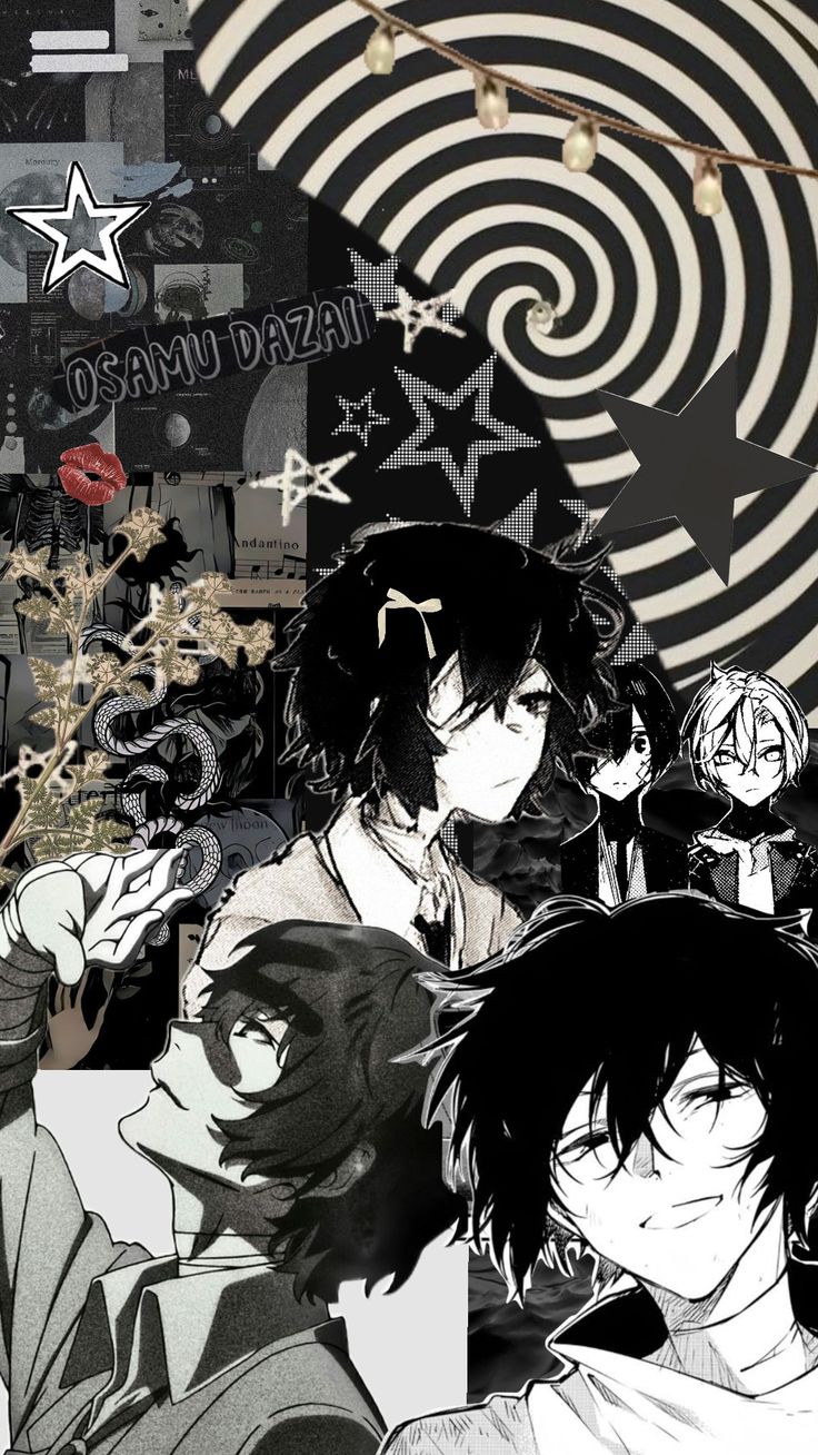 some anime characters with black hair and white eyes are standing in front of an abstract background