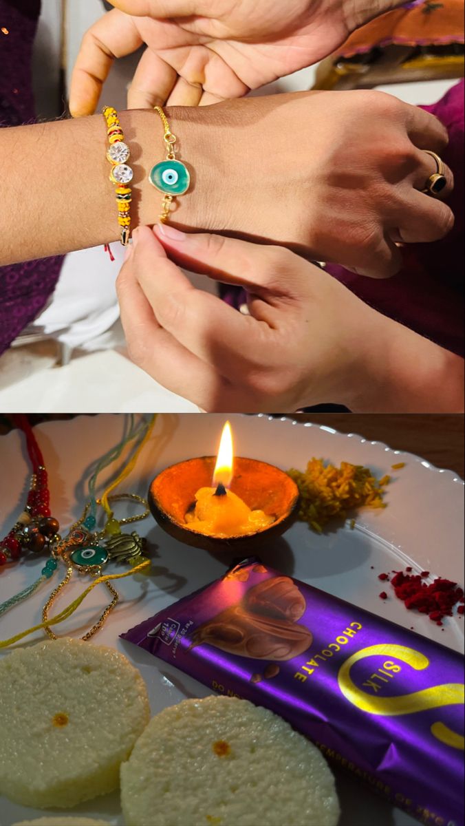 people holding hands over a plate with food on it and candles in front of them