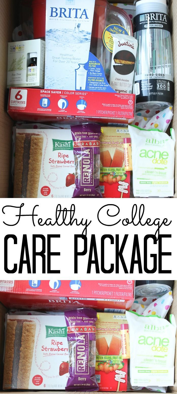 the healthy college care package is packed and ready to be shipped out for purchase in stores