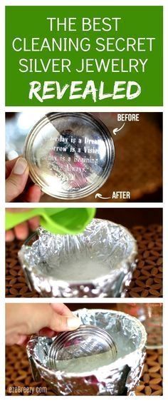 the best cleaning secret for silver jewelry revealed in this diy video, you'll never see it before