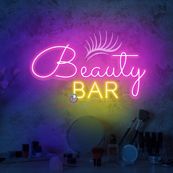 Beauty Bar Neon Sign Business Led Light Makeup Studios, Bar Neon Sign, Sign Business, Logo Sign, Business Signs, Beauty Bar, Neon Sign, Business Logo, Led Light