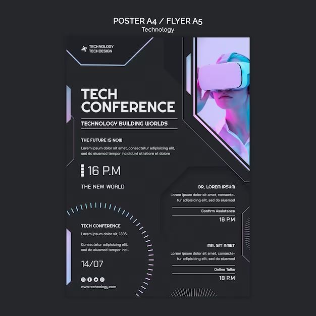 a poster for a tech conference