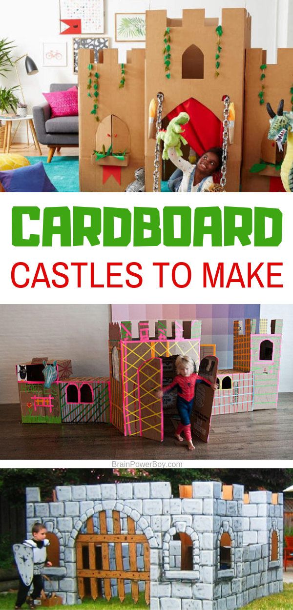 cardboard castles to make for kids