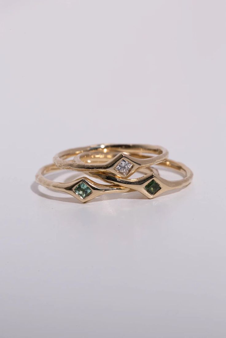 Radiance – Dear Survivor Fine Jewelry Princess Cut Stackable Promise Rings, Fine Jewelry Stackable Princess Cut Promise Rings, Dainty 14k Gold Princess Cut Jewelry, 14k Gold Green Diamond Princess Cut Ring, Green Princess Cut Diamond Ring In 14k Gold, 14k Gold Emerald Cut Birthstone Promise Ring, Princess Cut Green Diamond Ring In 14k Gold, Stackable 14k Gold Emerald-cut Birthstone Ring, Emerald Cut Single Diamond Jewelry For Promise