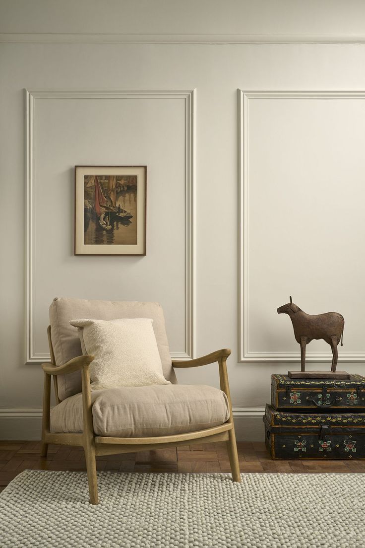 Old White Wall Paint by Annie Sloan Annie Sloan Wall Paint, Modern Traditional Living Room, White Wall Paint, Annie Sloan Old White, Off White Walls, Traditional Look, Cream Walls, Wall Paint Colors, Traditional Living