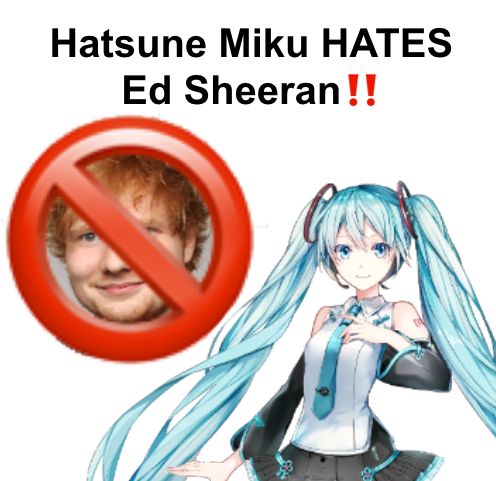 Miku Hatsune Vocaloid, Vocaloid Funny, Beautiful Music, I Have No Friends, Ed Sheeran, Really Funny Pictures, Funny Anime Pics, Hatsune Miku, Blue Hair