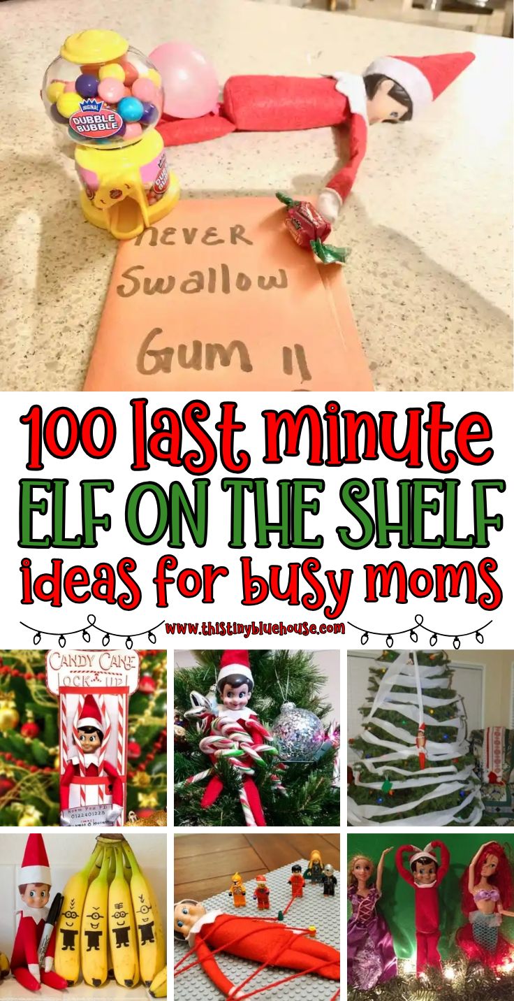 elf on the shelf ideas for busy moms